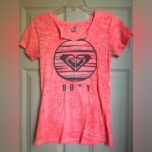 Neon pink Roxy top